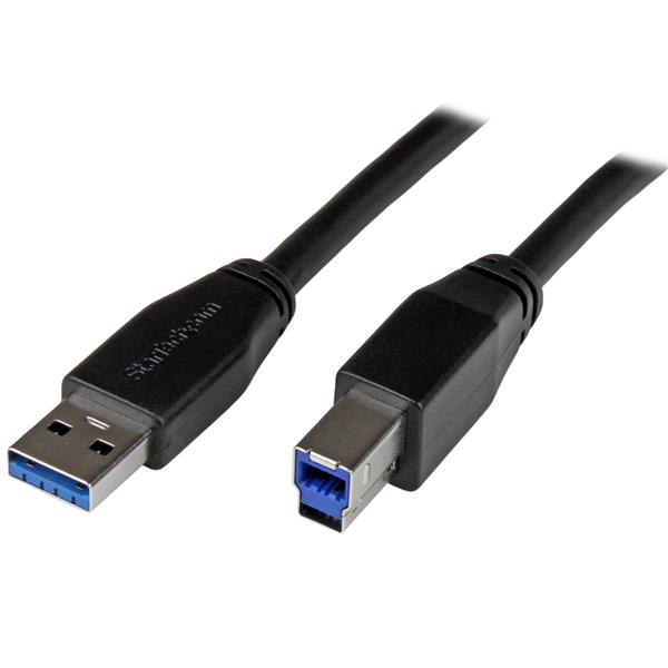 Active Usb 3 0 Usb A To Usb B Cable M M 10m 30ft Startech Com