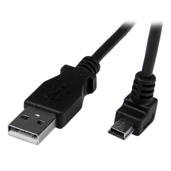2m USB to Down Angle Mini USB Cable | USB 2.0 Cables