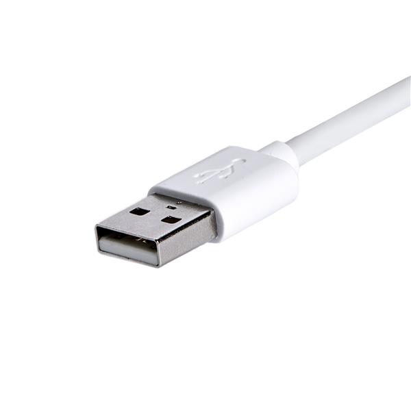 Angled Lightning to USB Cable 2m (6ft) White