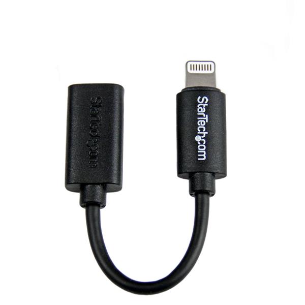 Micro USB to Lightning Dongle - Black | USB Cables for Apple iPhone