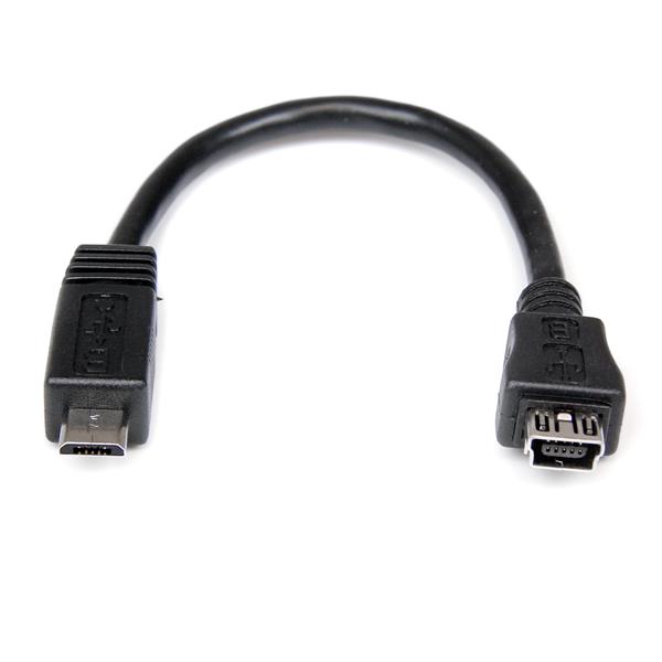 free connection usb cable Adapter Micro USB USB    StarTech Mini 6in Micro  USB M/F Adapters to