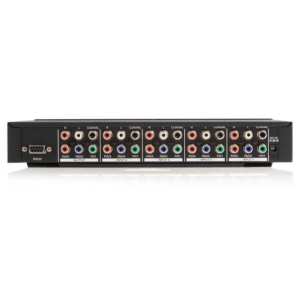 4 Port Component Video Switch with RS232 Legacy Video Switchers