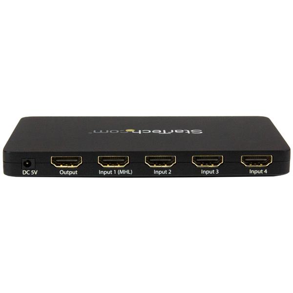 Commutateur HDMI 2x1-4K 30Hz VS221HD4K StarTech.com Switch vid/éo HDMI automatique /à 2 ports avec bo/îtier en aluminium et support MHL