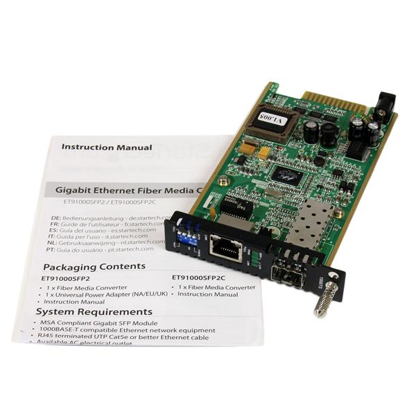 Gigabit Media Converter Card Open SFP Fiber Media Converters
