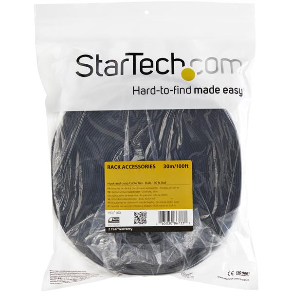 Hook-and-Loop Cable Tie - 100 ft. Roll | Cable Management | StarTech.com