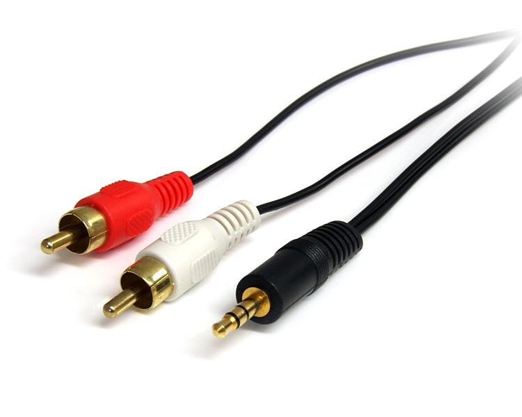 6 Ft Stereo Audio Cable 3 5mm To 2x Rca