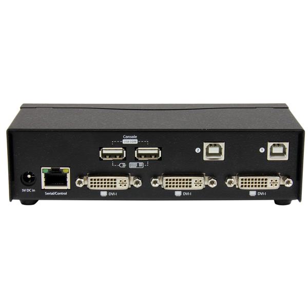 2017 CKL 2 Port USB DVI KVM Switch 2 in 1 out Switcher for