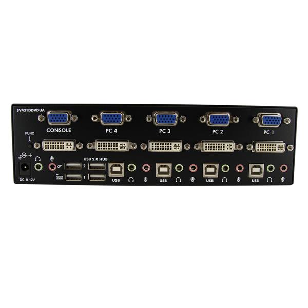 8 Port DVI USB KVM Switch Case For PC Monitor switch Auto