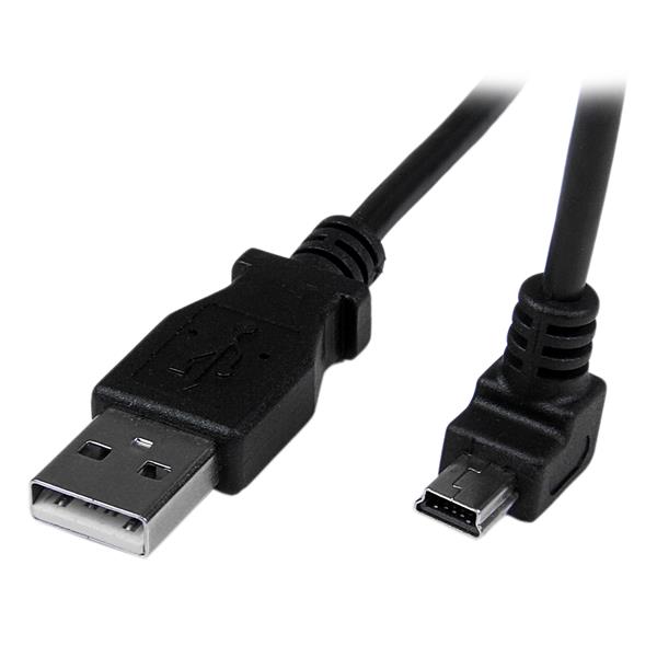 2m USB to Down Angle Mini USB Cable | USB 2.0 Cables | StarTech.com