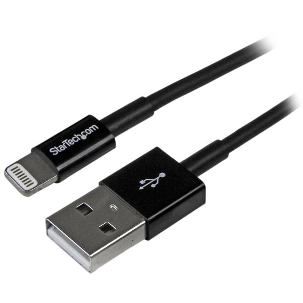 Slim Black Lightning Cable | Lightning Cables | StarTech.com
