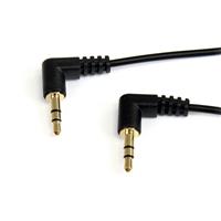 Slim 3.5mm Right Angle Stereo Audio Cable - M/M