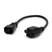Computer Power Cord - IEC 320 EN 60320 C14 to NEMA 5-15R