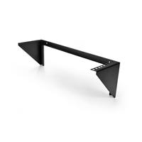 3U 19in Steel Vertical Wall Mount Equipment Rack Bracket