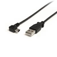 3 ft Mini USB Cable - A to Right Angle Mini B