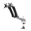 Desk-Mount Dual Monitor Arm - Full Motion Articulating - Premium