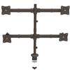 Thumbnail 2 for Desk-Mount Quad-Monitor Arm - Articulating - Heavy Duty Steel