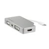 4-in-1 USB-C Multiport Video Adapter - Aluminum - 4K 30Hz - Silver