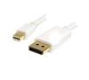 Mini DisplayPort® to DisplayPort Adapter Cable - M/M (White)