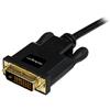 Thumbnail 2 for 3 ft Mini DisplayPort to DVI Adapter Converter Cable – Mini DP to DVI 1920x1200 - Black