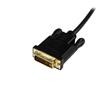 Thumbnail 2 for 6 ft Mini DisplayPort to DVI Active Adapter Converter Cable – mDP to DVI 2560x1600 – Black
