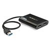 USB 3.0 to Dual DisplayPort Adapter - 4K 60Hz